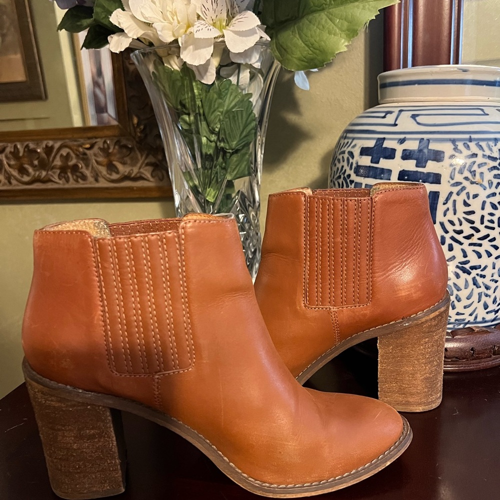 Madewell Brown Heeled Ankle Boots